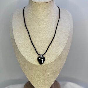 Hematite Heart Necklace